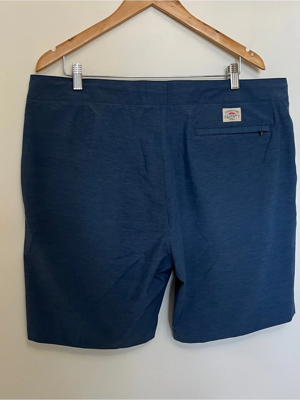 Faherty All Day Blue Mens Shorts Size 38